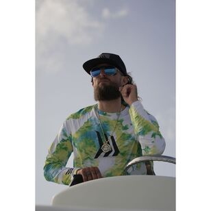 Gillz Contender Series UV Long Sleeve Performance Fishing Shirt Blazing Yellow Mahi
