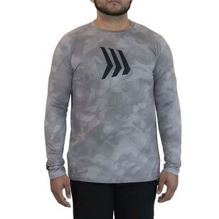 Gillz Contender Series UV Long Sleeve Performance Fishing Shirt Glacier Gray Burnt