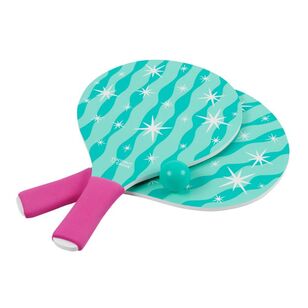 Coconut Grove Beach Paddles And Ball Set Green & Pink
