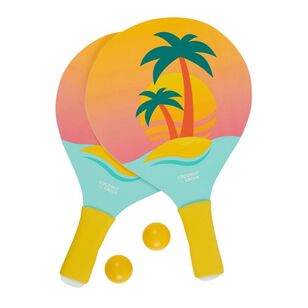 Coconut Grove Beach Paddles And Ball Set Multicoloured