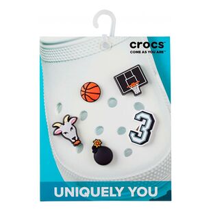 Crocs Basketball Star Jibbitz 5 Pack Multicoloured