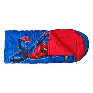 Spiderman Hooded Sleeping Bag Red