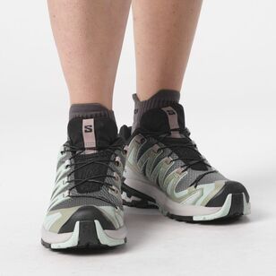 Salomon Women's XA Pro 3D V9 Low Hiking Shoes Quiet Shade/Lily Pad/Blue Haze