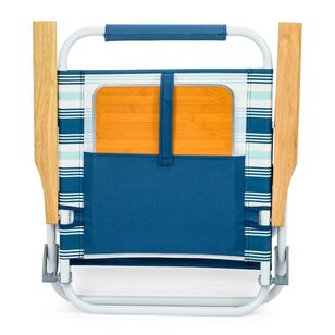 Life! Beach Chair With Table Deluxe Blue