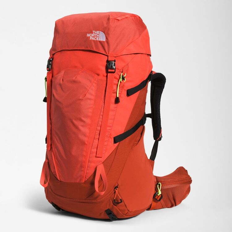 The North Face Women's 55L Terra Hiking Pack Retro Orange