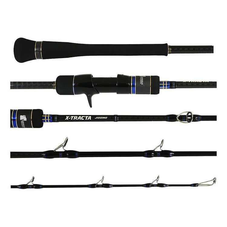 Samurai X-Tracta 5FT6IN PE3-6 Jig Overhead Rod Black 5Ft6In/Pe3-6