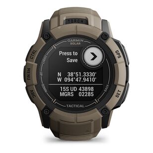 Garmin Instinct 2X Solar Tactical Rugged GPS Smartwatch Tan