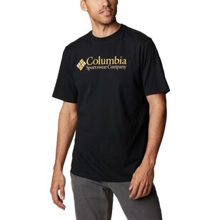 Columbia Men's Basic Logo Short Sleeve Tee Black Retro