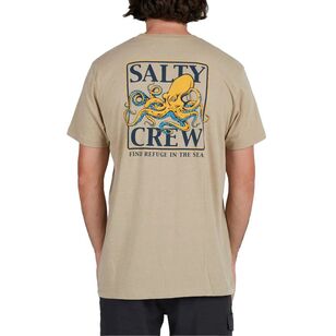 Salty Crew Men's Ink Slinger Standard Short Sleeve Tee Khaki Heather