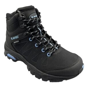Hi Tec Women's Fast Hike Waterproof Hiking Boots Black / Powder Blue