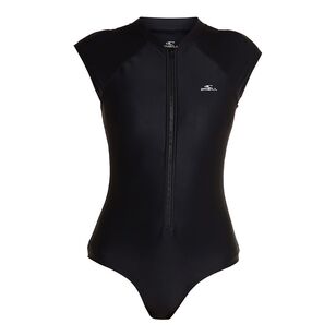O'Neill Women's Laney Full Zip Short Sleeve Surfsuit Black