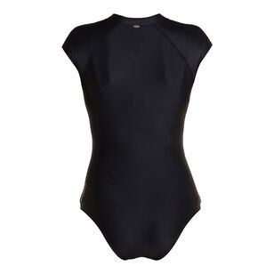 O'Neill Women's Laney Full Zip Short Sleeve Surfsuit Black