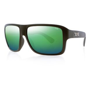 Tonic Swish Sunglasses Matt Black & Green Mirror
