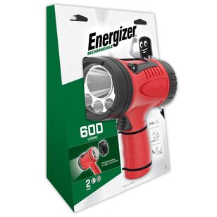 Energizer 600 Lumen Rechargeable Spotlight Red 600 Lumens