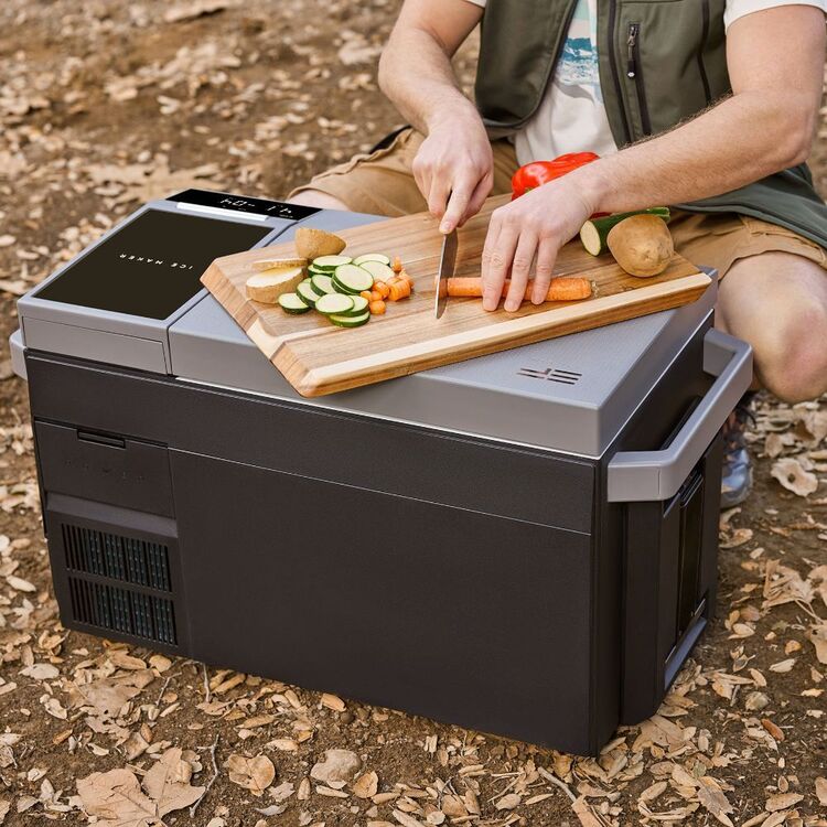 EcoFlow 38L Glacier Dual Zone Portable Camping Fridge Freezer with Ice ...
