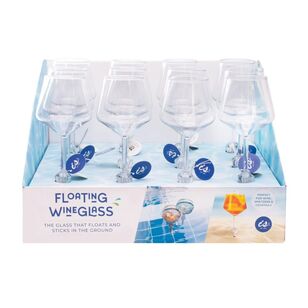 Is Gift Amphibi-Glass Floating Wine Glass Clear