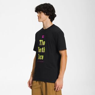 The North Face Men's Brand Proud Short Sleeve Tee Black & Yellow