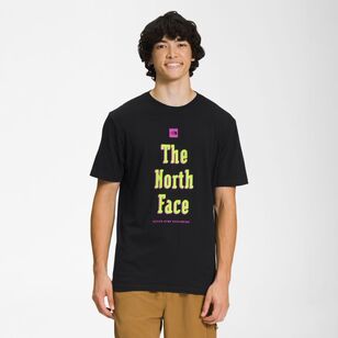The North Face Men's Brand Proud Short Sleeve Tee Black & Yellow