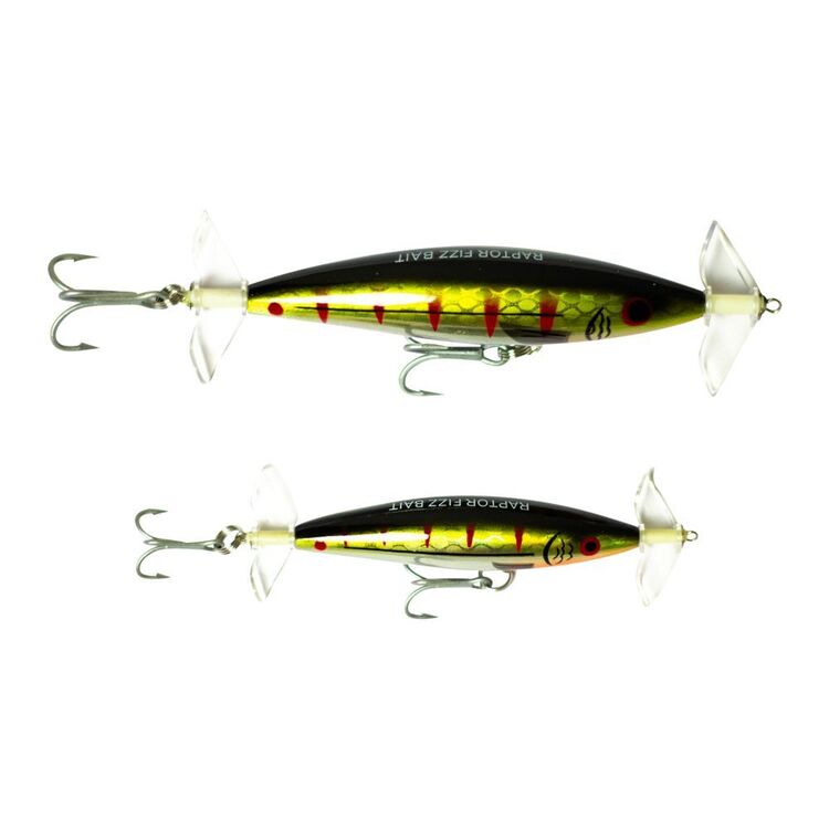 Raptor 85mm Fizz Bait Suspending Lure Gold Chrome 85 mm