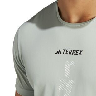 adidas Men's Terrex AGVC Run Tee Silver