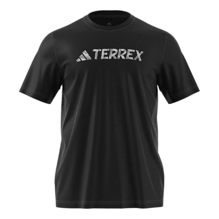 adidas Men's Terrex Logo Short Sleeve Tee Black