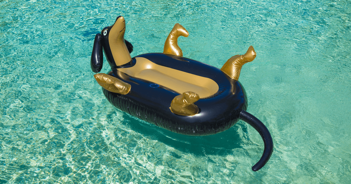 We Love Summer Dachshund Pool Float
