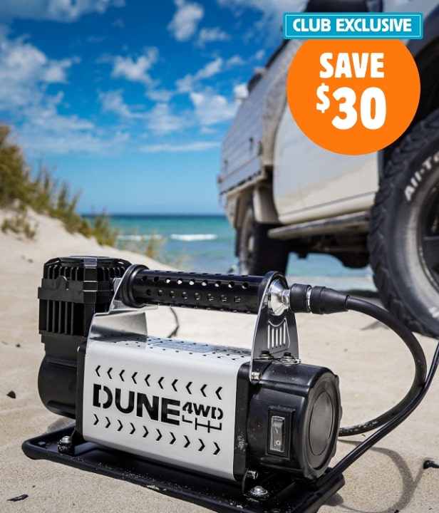 CLUB EXCLUSIVE Save $30 on the Dune 4WD Air Compressor 160 LPM