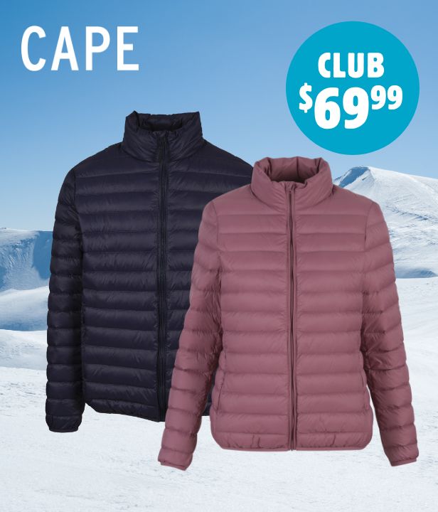 CLUB EXCLUSIVE $69.99 Cape Eco Lite Jackets