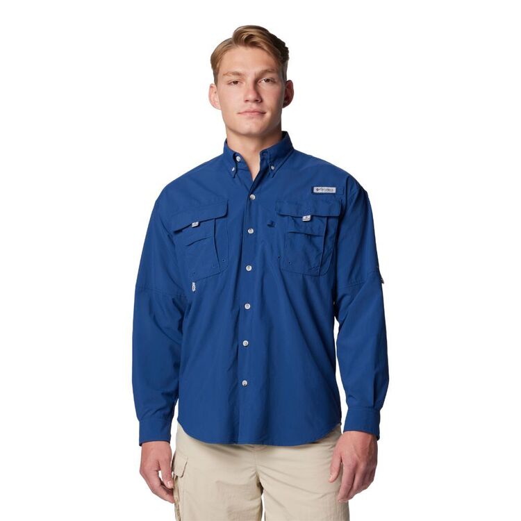 Columbia PFG Bahama II Herenshirt met lange mouwen, wit, maat 1X Columbia PFG Bahama II Herenshirt met lange mouwen, wit, maat 1X