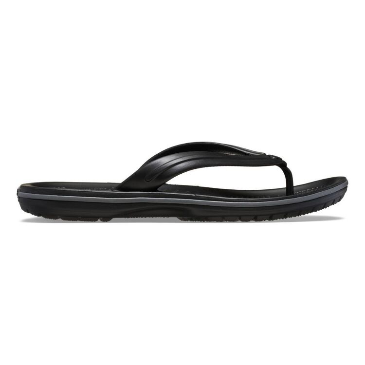 Crocs Men's Crocband Thongs Black Slate M12
