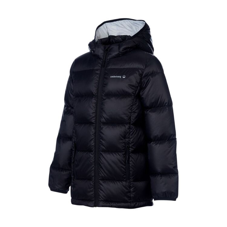 Cederberg Youth Balor Hooded Puffer Jacket Black