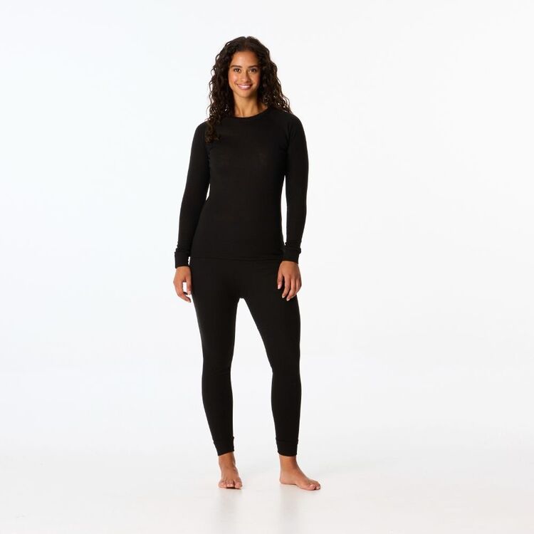 Large Poly Pro Top Mountain Designs Adults' Unisex Polypro Long Sleeve Thermal Top Black ...