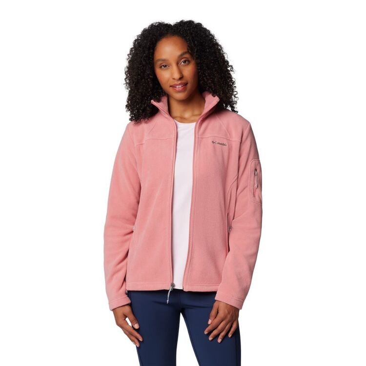 Columbia Women's Fast Trek II Full Zip Fleece Jacket Pink Agave L