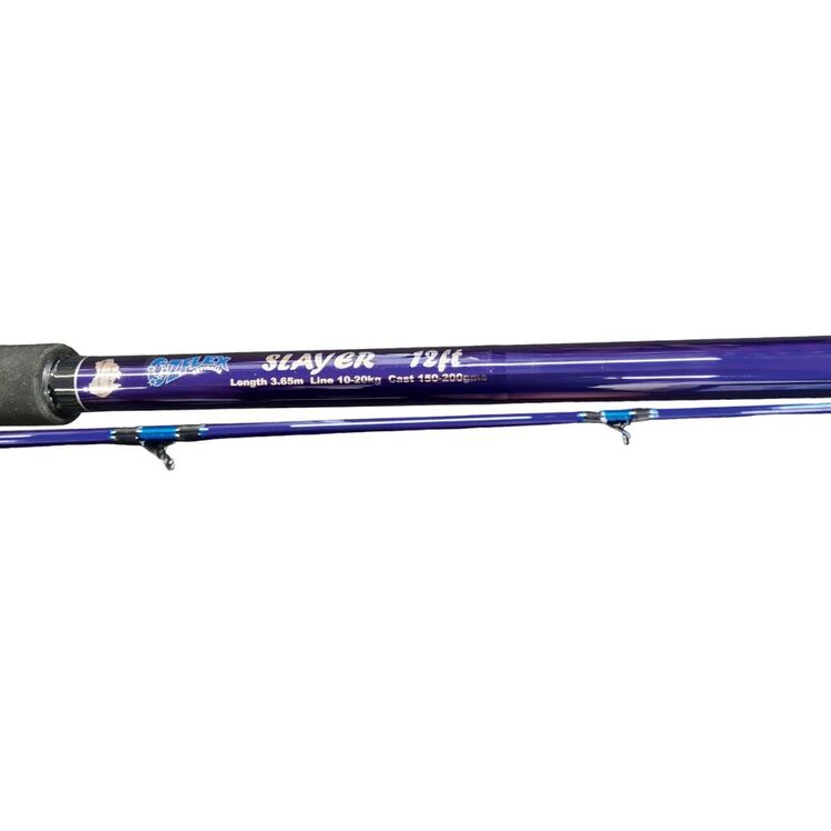 Ozflex 12FT Slayer Spin Surf Rod Metallic Blue