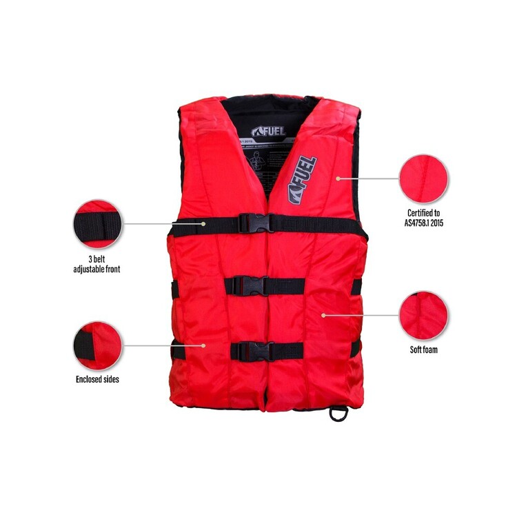 Anaconda Ski Belt Life Jacket Fuel Kids L50S Universal PFD Red Kids