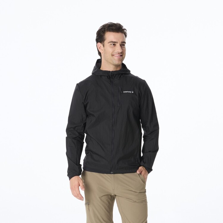 Cederberg Men's Trail Run Wind Jacket Black