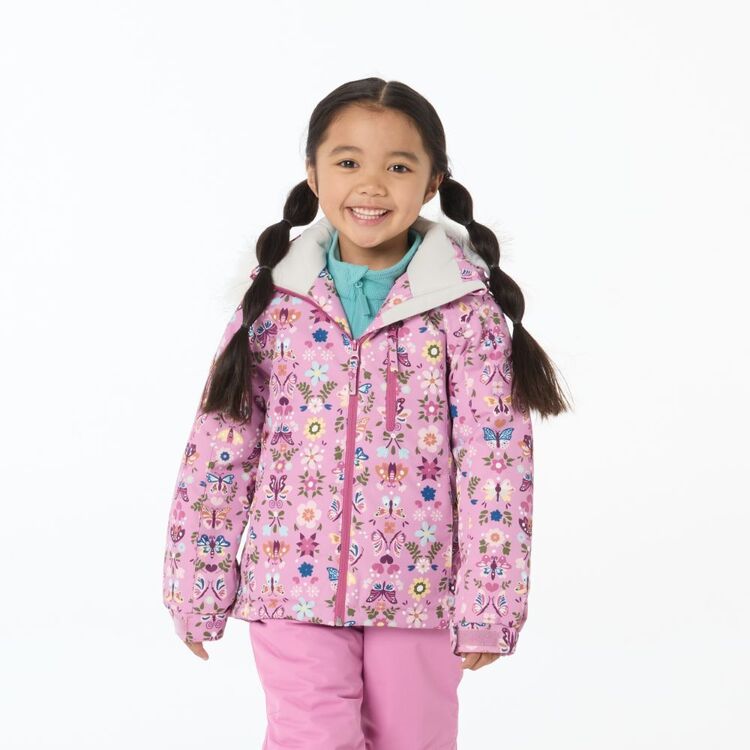 Chute Kids' Tilly Jacket Flutterby Print Mauve