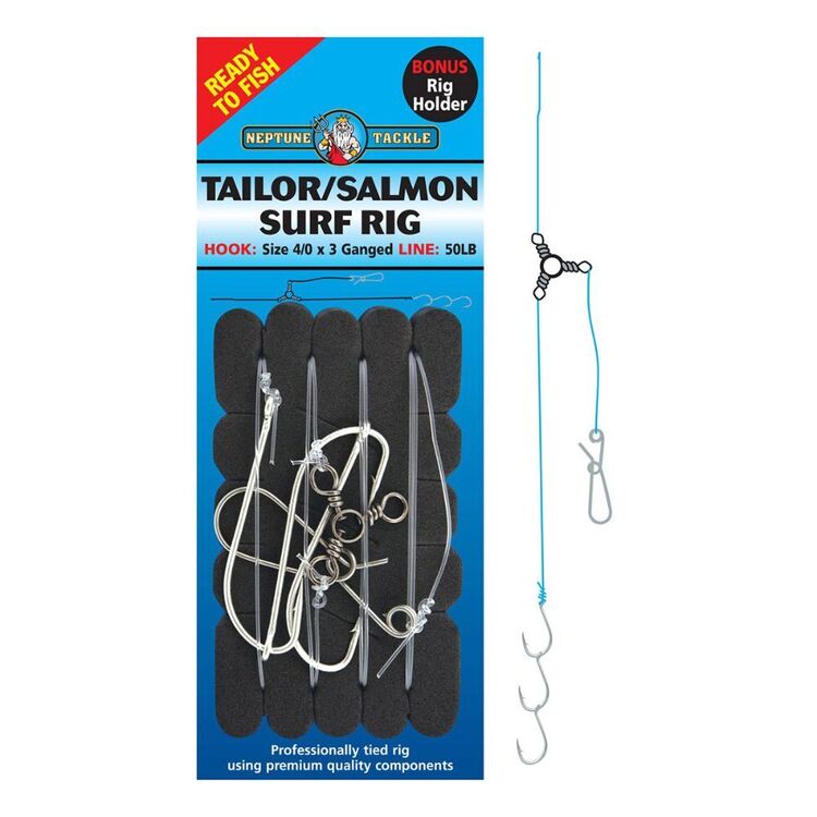 Neptune Tackle Tailer Salmon Surf Rig Silver 4/0 | Anaconda