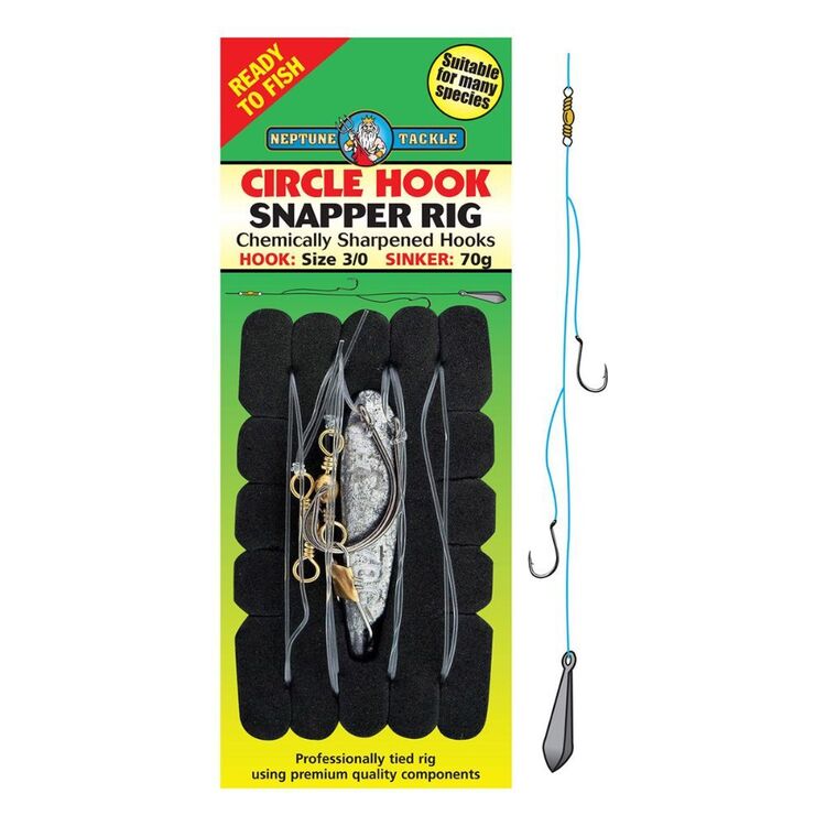 Neptune Tackle Circle Rugger Snapper Rig Silver | Anaconda