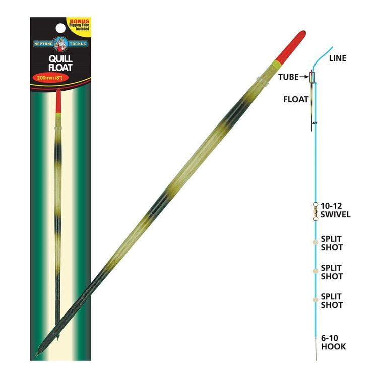 Neptune Tackle Quill Float Silver