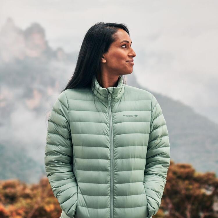 Mountain Designs Women's Ascend II Duck Down Jacket Minty