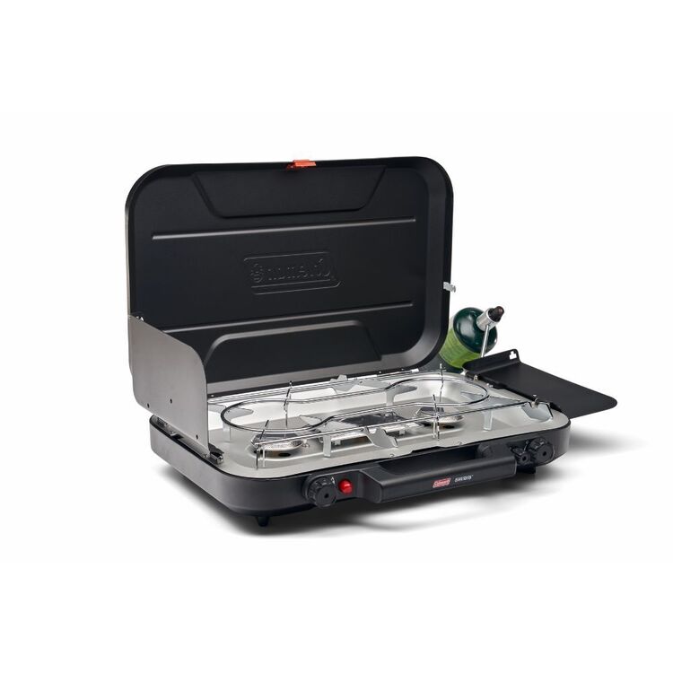 Coleman Eventemp Burner Stove with Griddle Black Black