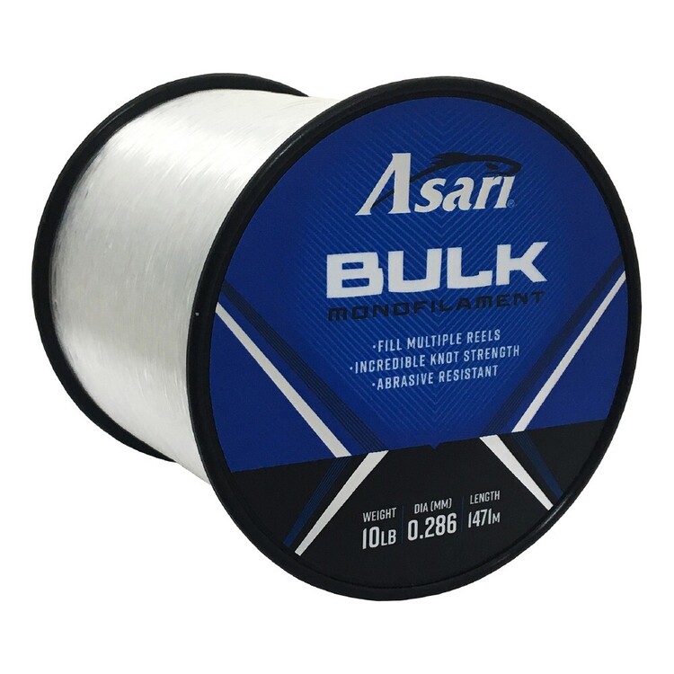 Asari Bulk Monofilament Line 1/4lb Spool Clear - Main Image