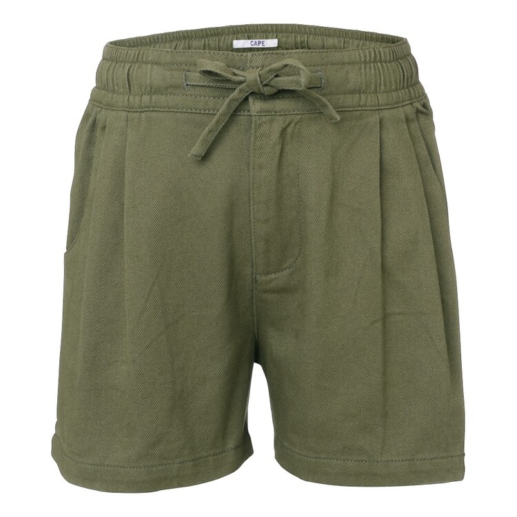Cape Youth Girl's Paperbag Denim Shorts Green