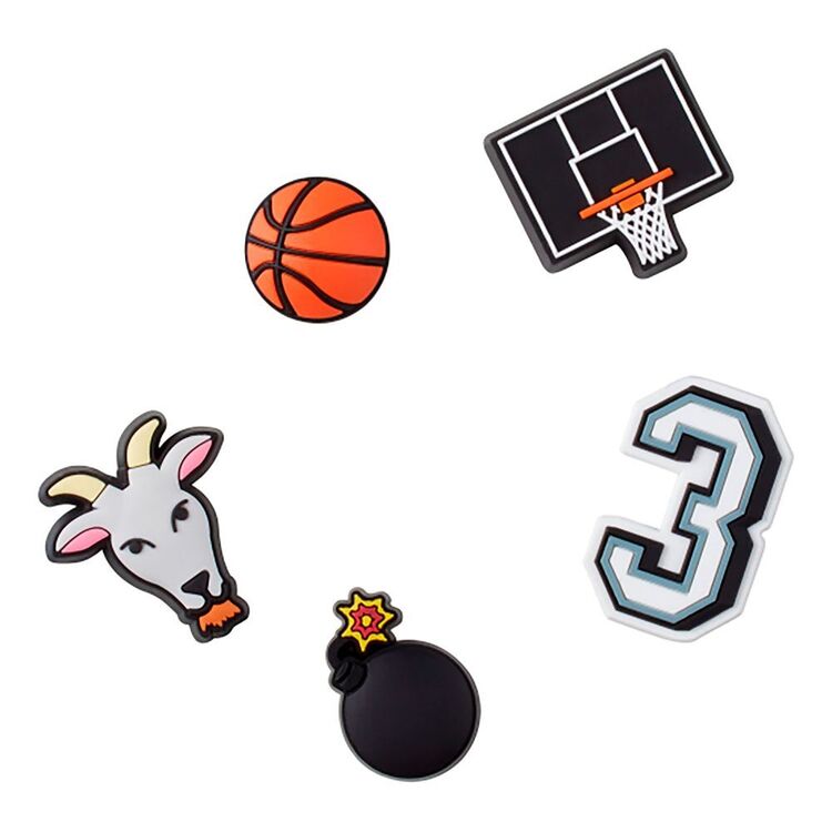 Crocs Basketball Star Jibbitz Pack Multicoloured