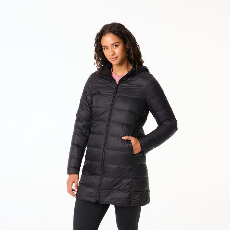 Cape Women's Eco Lite Long Line Duck Down Jacket Black 12