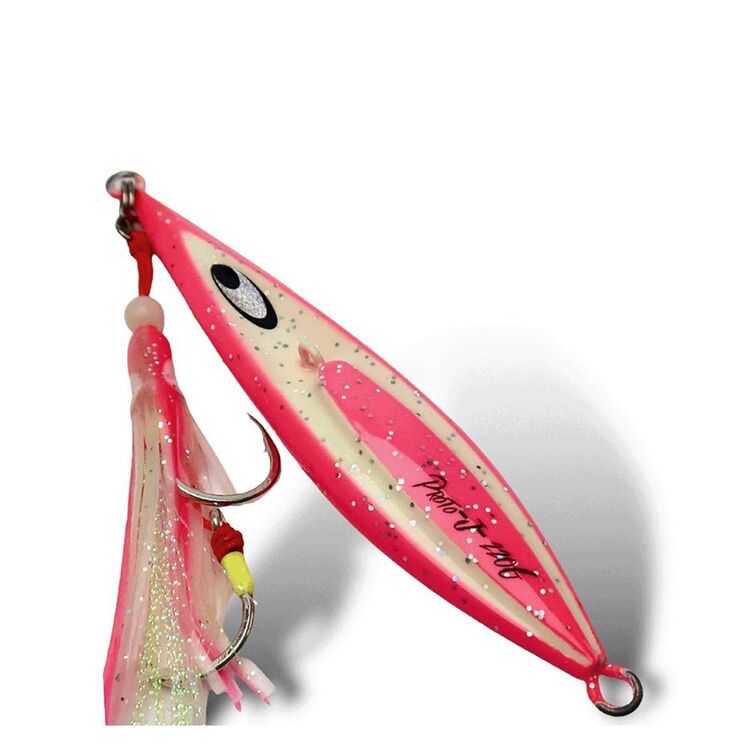 Snapbait Proto-J Rigged Jig 140g Pink Glow