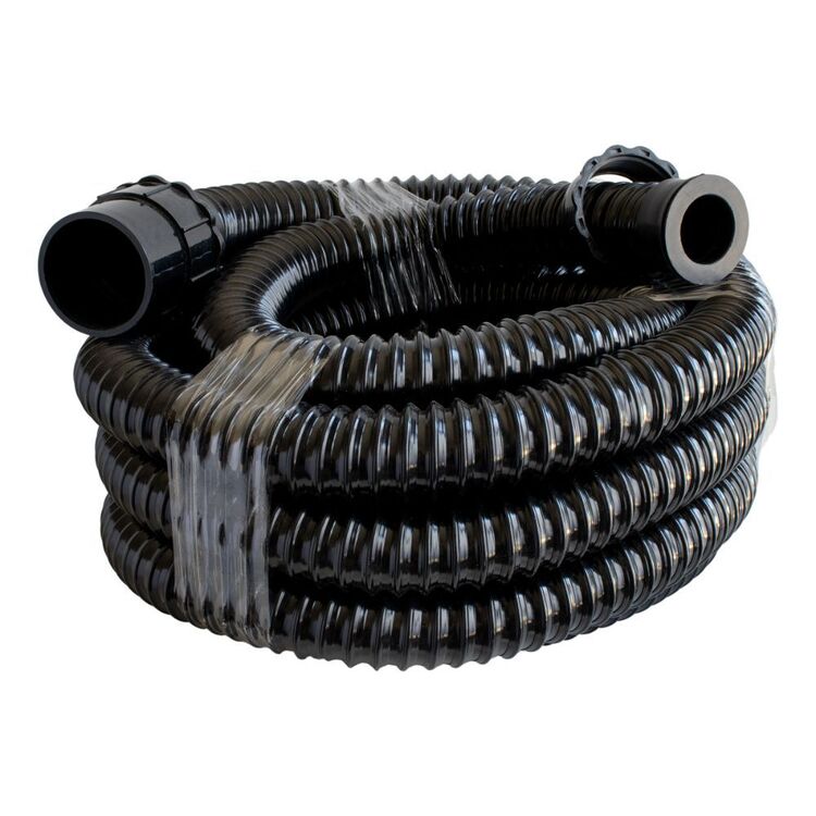 Supex 5m Extra Flexible Sullage Hose with Fittings Black