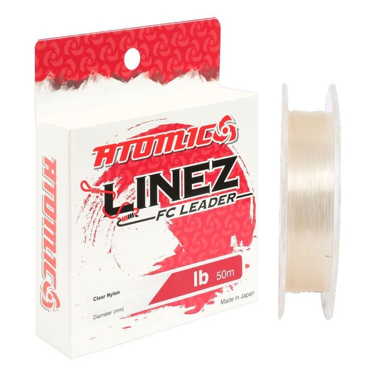 Fuision Leader Line Atomic Linez Fluorocarbon Leader Line Clear | Anaconda
