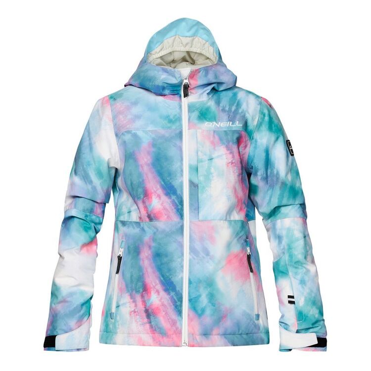 O'Neill Youth Girls Blaze Snow Jacket Pink Tie Dye